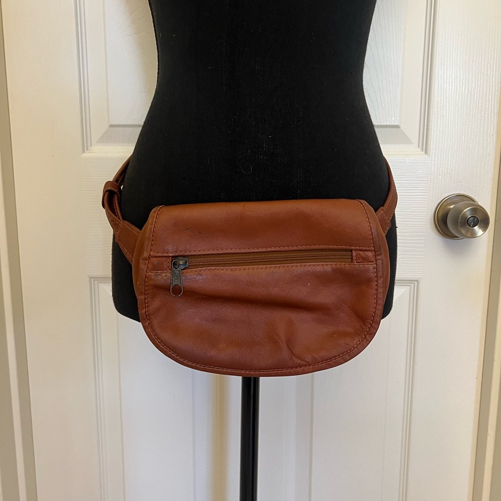 Brown Leather Waist Bag